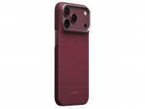 Pitaka Edge Argyle Burgundy iPhone 18 Pro Max/17 Pro Max hoesje - Ultra Slim - 1mm Dun