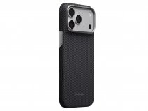 Pitaka Edge Ultra Slim iPhone 18 Pro Max/17 Pro Max hoesje - Carbon Twill - 1mm Dun