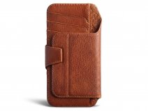 Vaja V-Mag Wallet Wrap Cognac - iPhone 18 Pro Max Omslag met Pashouder