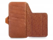 Vaja V-Mag Wallet Wrap Cognac - iPhone 18 Pro Max Omslag met Pashouder