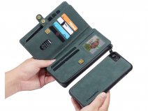 CaseMe Multi Wallet Ritsvak Case Blauw - iPhone SE/8/7 Hoesje