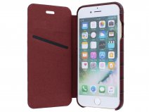 Graffi Oyster Croco Bordeaux Leer - iPhone SE / 8 / 7 / 6(s) hoesje