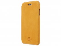 Graffi Oyster Folio Geel Leer - iPhone SE / 8 / 7 / 6(s) hoesje
