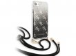 Guess 4G Necklace Case Zwart - iPhone SE 2020 / 8 / 7 / 6 hoesje