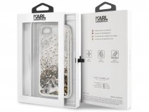 Karl Lagerfeld Iconic Glitter Case Goud - iPhone SE 2020 / 8 / 7 / 6 hoesje