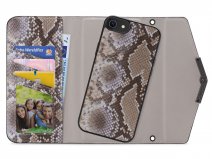 Mobilize Elegant Magnet Clutch Beige Snake - iPhone SE/8/7/6 hoesje