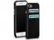 Sena Leather SnapOn Wallet Zwart - iPhone SE / 8 / 7 Hoesje