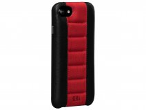 Sena Racer Leather Case Zwart/Rood - iPhone SE/8/7 Hoesje Leer