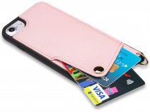 CaseMania Crossbody Card Case met Koord - iPhone SE/8/7 Hoesje Roze