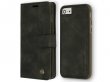 CaseMe 2in1 Magnetic Bookcase Zwart - iPhone SE 2020/8/7 Hoesje