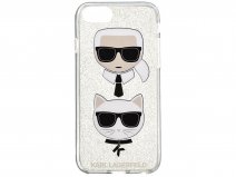 Karl Lagerfeld Ikonik Duo Glitter Case - iPhone SE / 8 / 7 / 6(s) hoesje