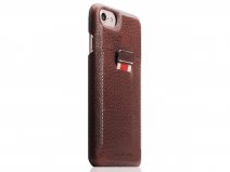 SLG Design D6 Minerva Leather Card Case Bruin - iPhone SE/8/7 hoesje