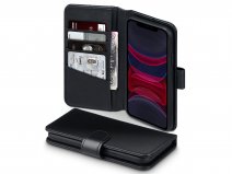 CaseBoutique Leather Wallet Zwart Leer - iPhone 11 hoesje