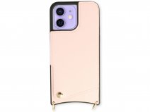 CaseMania Crossbody Card Case met Koord - iPhone 11 Hoesje Roze