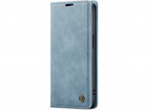 CaseMania Vintage Slim Bookcase Aqua - iPhone 11 hoesje