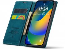 CaseMania Vintage Slim Bookcase Groen - iPhone 11 hoesje