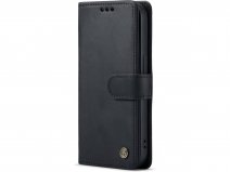 CaseMania Vintage Leather Case Zwart - iPhone 11 hoesje