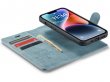 CaseMe 2in1 Magnetic Bookcase Aqua - iPhone 11/XR Hoesje