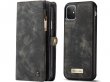 CaseMe 2in1 Wallet Ritsvak Case Zwart - iPhone 11/XR Hoesje