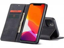 CaseMe Vintage BookCase Zwart - iPhone 11/XR hoesje