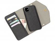 Casetastic Saffiano 2in1 Clutch Case Zwart - iPhone 11/XR hoesje