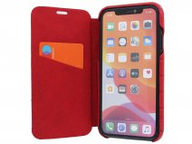 Graffi Oyster Croco Rood Leer - iPhone 11 hoesje