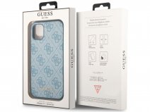 Guess 4G Monogram Case Blauw - iPhone 11/XR hoesje