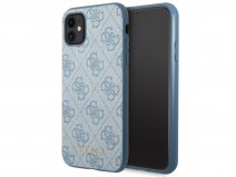 Guess 4G Monogram Case Blauw - iPhone 11/XR hoesje