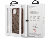Guess 4G Monogram Case Bruin - iPhone 11/XR hoesje