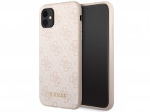 Guess 4G Monogram Case Roze - iPhone 11/XR hoesje