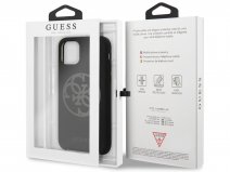 Guess 4G Silicon Hard Case Zwart - iPhone 11/XR hoesje
