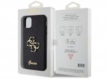 Guess Big 4G Glitter Case Zwart - iPhone 11/XR hoesje