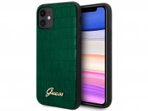 Guess Croco Case Groen - iPhone 11/XR hoesje