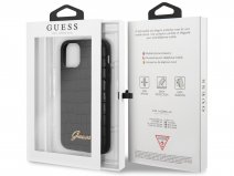 Guess Croco Case Zwart - iPhone 11/XR hoesje