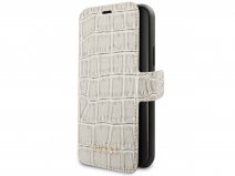 Guess Croco Bookcase Beige - iPhone 11/XR hoesje