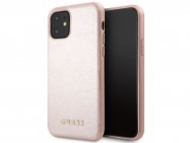 Guess Iridescent Hard Case Rosé - iPhone 11/XR hoesje