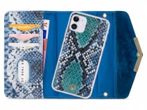 Mobilize Elegant Magnet Clutch Blue Snake - iPhone 11/XR hoesje