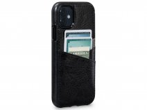 Sena Lugano Wallet Zwart - iPhone 11 Hoesje Leer
