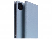 SLG Design D8 Folio Powder Blue Leer - iPhone XR hoesje
