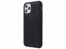 Audi Q8 Series Case Zwart Leer - iPhone 11 Pro hoesje