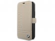 BMW Signature Bookcase Taupe Leer - iPhone 11 Pro hoesje