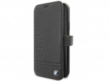 BMW Signature Bookcase Zwart Leer - iPhone 11 Pro hoesje