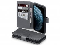 CaseBoutique Leather Wallet Grijs Leer - iPhone 11 Pro hoesje
