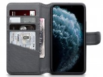 CaseBoutique Leather Wallet Grijs Leer - iPhone 11 Pro hoesje