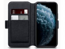 CaseBoutique Leather Case Zwart Leer - iPhone 11 Pro hoesje