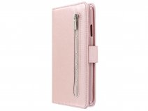 Zipper Wallet Case met Ritsvakje Rosé - iPhone 11 Pro hoesje