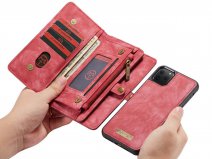 CaseMe 2in1 Wallet Ritsvak Case Rood - iPhone 11 Pro Hoesje