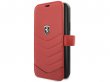 Ferrari Quilted Leather Folio Rood - iPhone 11 Pro Hoesje