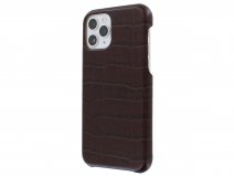 Graffi Cover Croco Bruin Leer - iPhone 11 Pro hoesje