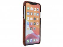 Graffi Cover Croco Cognac Leer - iPhone 11 Pro hoesje